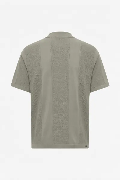 Gebreide Buttonless Polo | Bruin